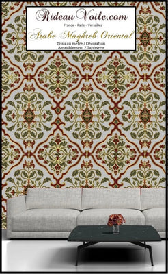 Tissu ameublement mètre tapisserie Oriental motif orientaux Arabe marocain rideau Maghreb