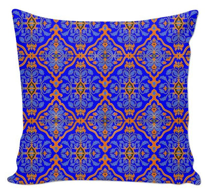 Motif orientaux rideau occultant Tissu ameublement ignifugé mètre Arabe Maghreb bleu