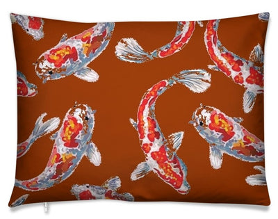 Tissu Japonais Asiatique rideau carpes poisson Fabric Japanese meter fish Koï decorating home