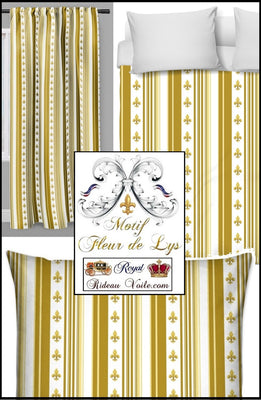 Boutique tissu Empire fleur de lys rayé ameublement tapisserie rayures mètre rideau occultant ignifugé voilage Baroque. Gestreifter Vorhang stoff. Muster Streifen. Striped curtain fabric upholstery tapestry. Gestreift Ridden Riddoen Stoff. Tela cortina rayas. Raidallinen verhokangas.