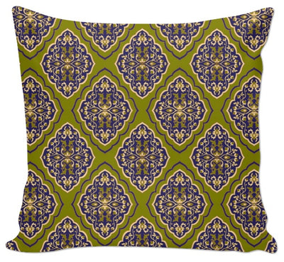 Tissu au mètre motif oriental Maghreb Arabe rideau couette coussin vert