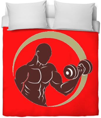 Sport rideau coussin couette motif Fitness musculation full body