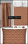 Tissu au mètre style Empire Baroque ameublement rideau rouge tapisserie