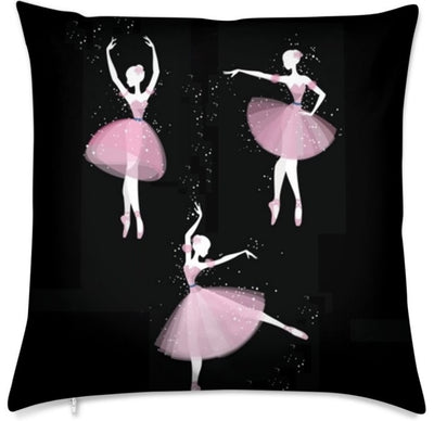 Tissu au mètre motif Danseuse Opéra Classique étoile Ballet pointe rose