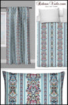 Tissu au mètre motif Empire Baroque royal Renaissance rayure fleuri bleu Tissu Empire Baroque mètre fleur Tapisserie siège médaillon canapé. Tessuto motivi floreali a metro mettraggio tenda. フラワーモチーフのプリント生地. Stof met bloemmotief per meter gordijn met bloemenprint.  Blomstertrykk stoff etter måleren. ткань с цветочным мотивом. Tela cortina de estampado flores metros.