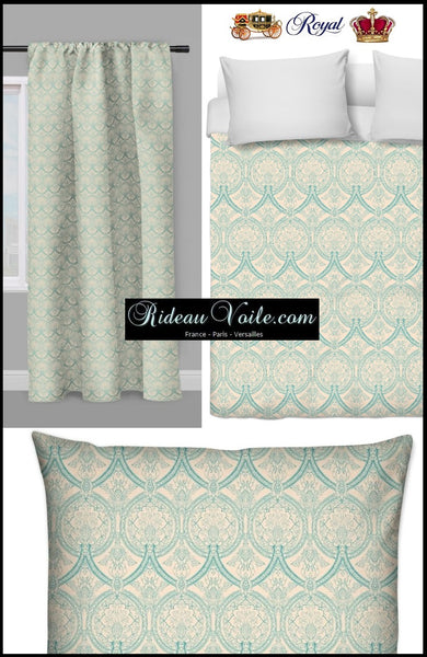 Tissu au mètre style Empire Baroque ameublement rétro décoration fleur