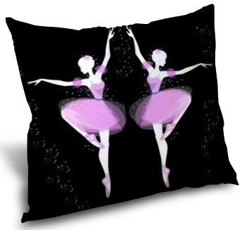 Tissu au mètre motif Danseuse Opéra Classique étoile Ballet pointe rose
