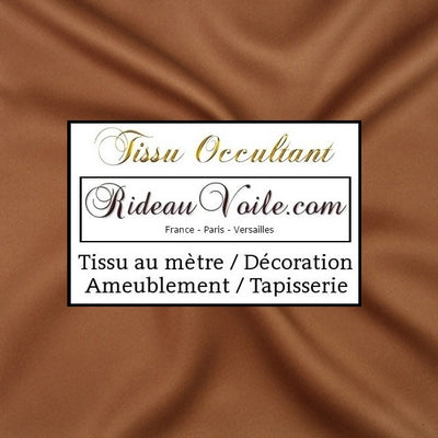 Tissu d'occultation à tombé souple au mètre rideau occultant marron