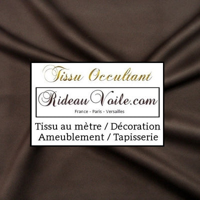 Tissu marron occultant rideau mètre obscurcissant blackout fabrics drapes curtain brown