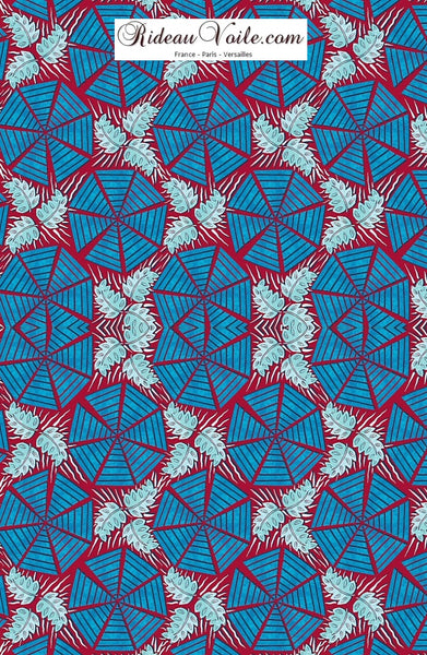 Tissu motif pagne Africain décoration tapisserie au mètre Ankara Wax rideau siège