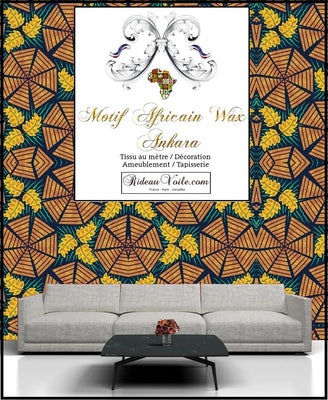 papier-peint wall paper covering design pattern africa motif pagne Africain décoration tapisserie au mètre Ankara Wax