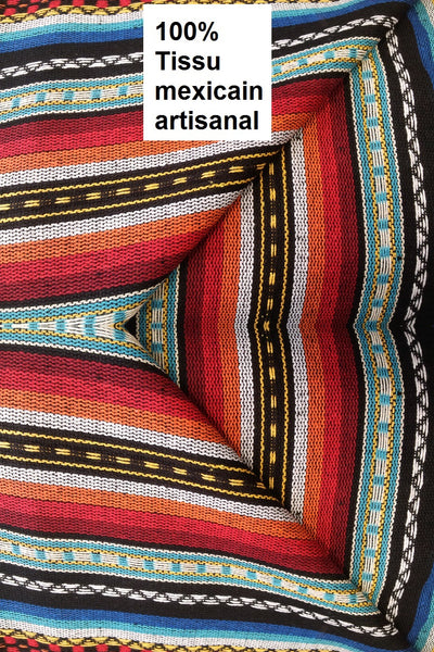 Tissu ameublement mètre artisanat traditionnel mexicain rideau plaid tenture sur mesure