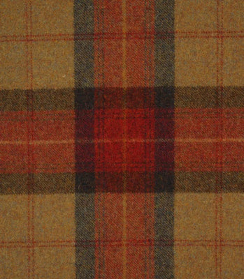 Tissu ameublement Laine écossais plaid carreaux mètre rouge rideau Tapisserie