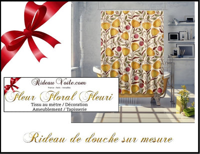 Boutique tissu fleuri ameublement motif fleur au mètre rideau