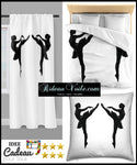 Boutique Tissu ameublement au mètre motif imprimé silhouette Ballerine danseuse étoile rideau couette voilage.Tänzer bedruckter Stoff. Ballerina tessuto tenda. Fabric floral ballerina pattern curtain drapes. Klassisk ballerina trykt stof gardin. Ballerina stoff gardin.