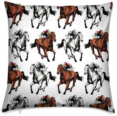 Tissu ameublement mètre motif imprimé cheval chevaux courses rideau couette voilage