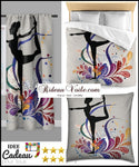 Tissu au mètre motif Danseuse étoile silhouette yoga dandayamana taupe Boutique sport Tissu ameublement au mètre motif imprimé silhouette posture yoga dandayamana rideau couette voilage. Tänzer bedruckter Stoff. tessuto yoga tenda. Fabric ballerina pattern curtain drapes. Klassisk ballerina trykt stof gardin. Ballerina stoff gardin.