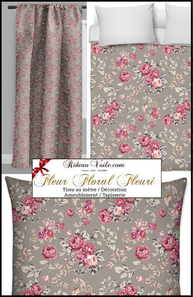 Tissu ameublement tapisserie motif imprimé fleurs mètre  flower curtain fabric meter upholstery furnishing Blumen Motivdruck Stoff Meter Vorhang mit Blumendruck Geblümte floral blumen rido Gardinen Vorhänge florales blomster gardin og møbelstof Rose tryk stof blomster tela cortina de estampado flores metros.