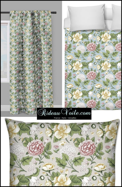 Boutique haut gamme tissu au mètre ignifuge occultant Tissu ameublement tapisserie motif imprimé fleurs mètre  flower curtain fabric meter upholstery furnishing Blumen Motivdruck Stoff Meter Vorhang mit Blumendruck Geblümte floral blumen rido Gardinen Vorhänge florales blomster gardin og møbelstof Rose tryk stof blomster tela cortina de estampado flores metros.