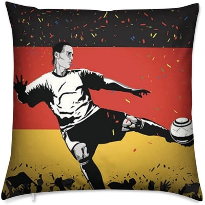 Tissu au mètre motif Foot Allemagne ballon drapeau Football rideau coussin couette