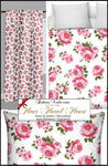 Rideau couette fleur de Roses coussin accessoires tissu au mètre
