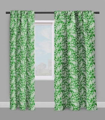 Toile de Jouy vert fleur mètre rideau couette coussin Paisley cachemire motif floral