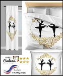 Tissu motif imprimé Baroque motif ballerine silhouette femme ameublement danseuse étoile mètre rideau couette voilage.Tänzer bedruckter Stoff. Ballerina tessuto bagno doccia tenda. Fabric floral ballerina pattern curtain drapes. Klassisk ballerina trykt stof gardin. ballerina stoff gardin.