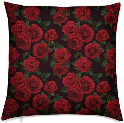 Fleurs de Roses rouge motif sur tissu au mètre rideau couette