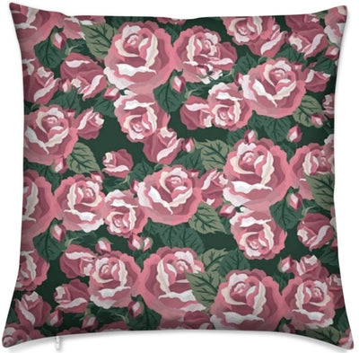 Tissu au mètre rideau couette siège motif fleuri fleur de Roses