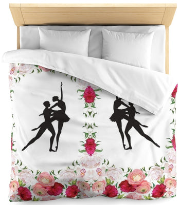 Tissu au mètre motif fleuri bouquet floral rideau danseuse étoile classique fleurs