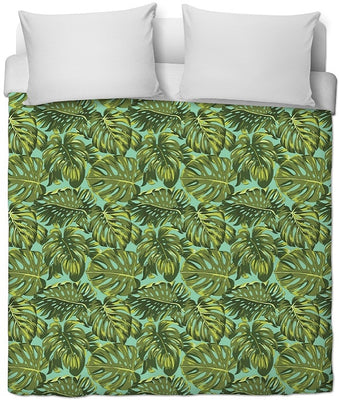 Style Tropical Exotique tissu au mètre motif grande feuille rideau couette coussin