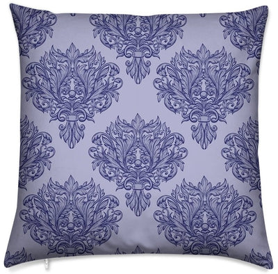 Tissu bleu rideau couette coussin style Empire Baroque mètre motif fleur bleu
