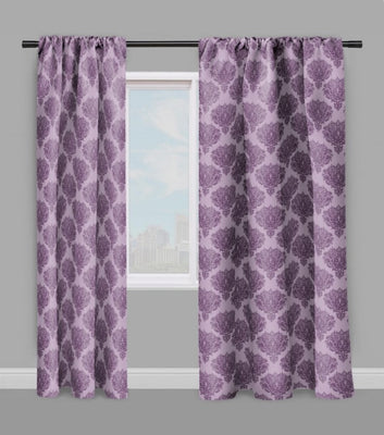 Tissu au mètre violet feuille fleur fleuri rideau couette coussin Empire Baroque