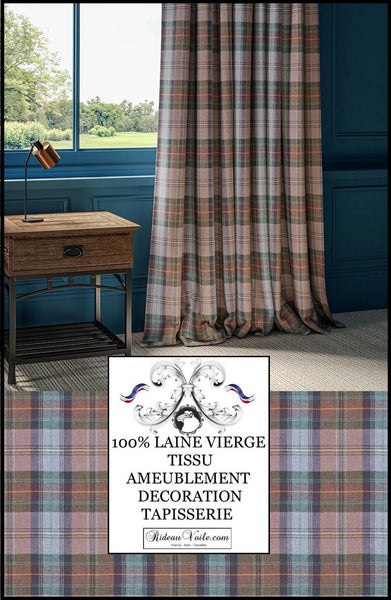 #tissuameublementdécoration #tissulainetartanécossais #woolcurtainfabrics #rideaulainecarreauxtartan #tissulainetartanmètre #decoratinghomewooltartan #tissu100%laineviergemètre