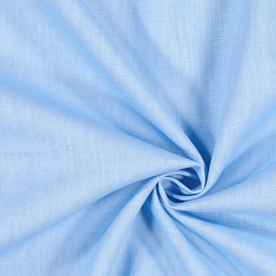 Boutique sélection Lin uni tissu au mètre ameublement décoration bleu rideau