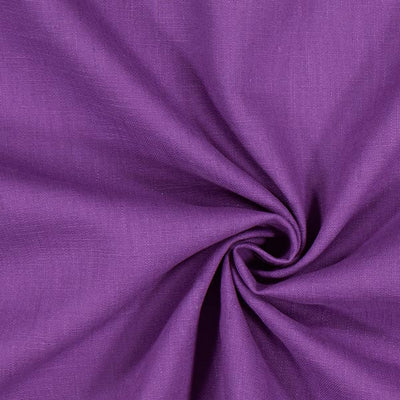 Toile de Lin uni 100% tissu au mètre violet rideau coussin
