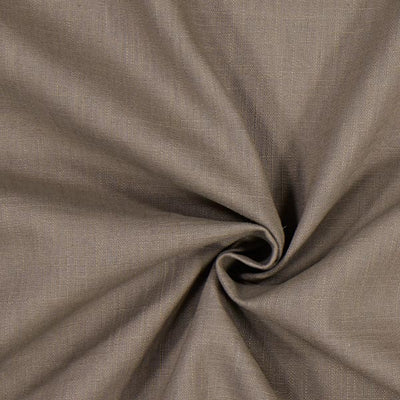 Toile de Lin uni 100% tissu au mètre marron glacé rideau coussin