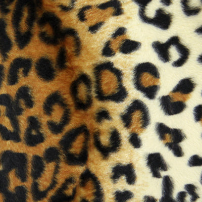 Fausse fourrure animal au mètre imitation léopards, peau de félin