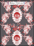 Toile de Jouy tissu gris ameublement style Empire Anges Fleur de Lys rouge. Tissu ameublement tapisserie Empire Anges Angelots Toile de Jouy Fleurs de Lys rideau au mètre. Ignifugé occultant. Country french fabric Toile Jouy upholstery curtain. Arte fresca Stoffe Klassizismus Tapestry klädsel Restaurering gardintyg.Tecido tapeçaria cortina. Gordijnen, Gordijnstof, Gordijnstoffen.