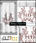 Tissu motif imprimé Baroque motif ballerine silhouette femme ameublement danseuse étoile mètre rideau couette voilage.Tänzer bedruckter Stoff. Ballerina tessuto bagno doccia tenda. Fabric floral ballerina pattern curtain drapes. Klassisk ballerina trykt stof gardin. ballerina stoff gardin.