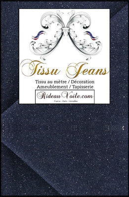 Boutique Rideauvoile Tissu Jeans en ameublement tapisserie, Tissu tapissier Denim Tissu ameublement 100% Jeans DÉNIM bleu brut épais gabardine au mètre rideau coussin décoration d'intérieur.