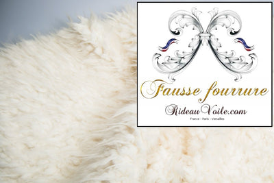 Tissu imitation fourrure d'animal mouton.Tissu disponible au mètre. Rideau sur mesure . Livré prêt à poser- Décoration intérieur hivers automne plaid literie couverture fausse fourrure bête luxe ameublement textile et tapisserie.