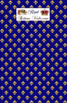 Tissu style Empire bleu au mètre motif Fleur de Lys Or rideau tapisserie