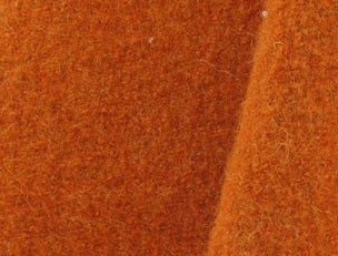 Tissu Laine uni orange au mètre rideau coussin plaid ameublement tapisserie siège
