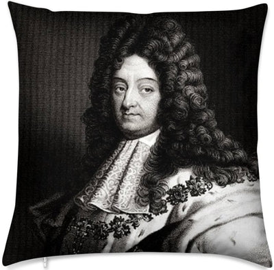 Tissu décoration rideau motif Louis XIV- de face, Style du XIXème Empire Monarchie