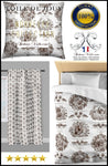 Toile de Jouy marron tissu au mètre rideau coussin couette. Tissu ameublement tapisserie Empire Restauration Toile de Jouy rideau imprimé au mètre. Ignifugé occultant. Textile Empire country french fabric Toile Jouy curtain. Arte fresca Stoffe Klassizismus Empire Tapestry klädsel Restaurering gardintyg.Tecido tapeçaria cortina. Gordijnen, Gordijnstof, Gordijnstoffen.