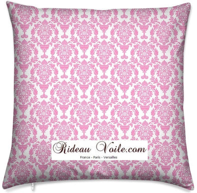 Tissu style Empire Damask Baroque rose au mètre rideau coussin fleur fleuri