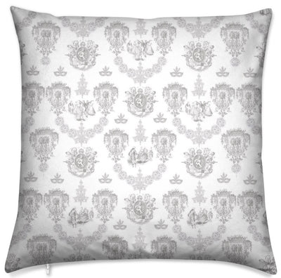 Baroque Empire rideau linge maison literie motif Toile de Jouy tissu au mètre gris