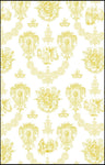 Rideau linge maison literie couette coussin motif Toile de Jouy tissu au mètre jaune