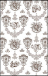 Boutique Empire Achat de rideaux motif toile de Jouy sur mesure décoration d’intérieure. Tissu ameublement haut gamme au mètre ignifugé, occultant, voilage, rideau, coussin, couette. French fabric flower curtain drapes upholstery. Tela cortina. verhokangas. Tessuto per tende. Rido Stoff Riddoen.